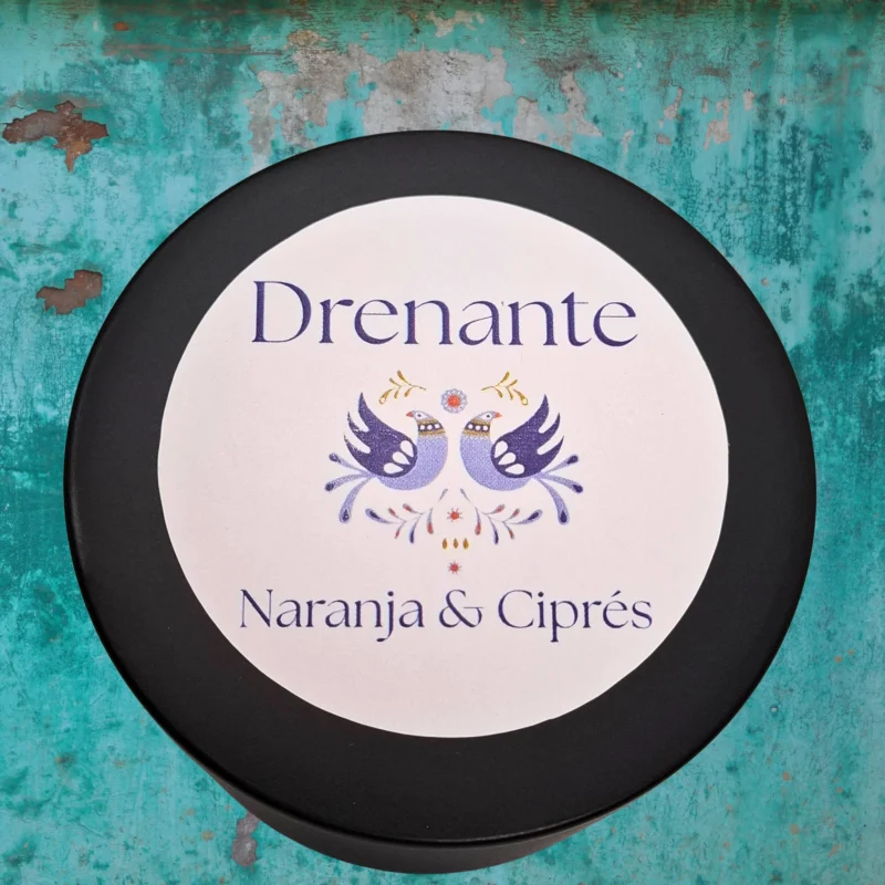 Vela de masaje drenante naranja y ciprés