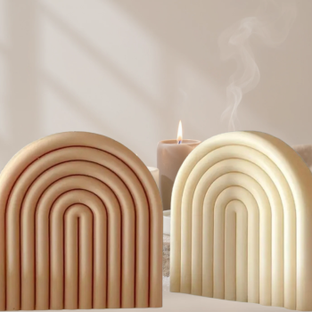 Vela decorativa "Arco iris"