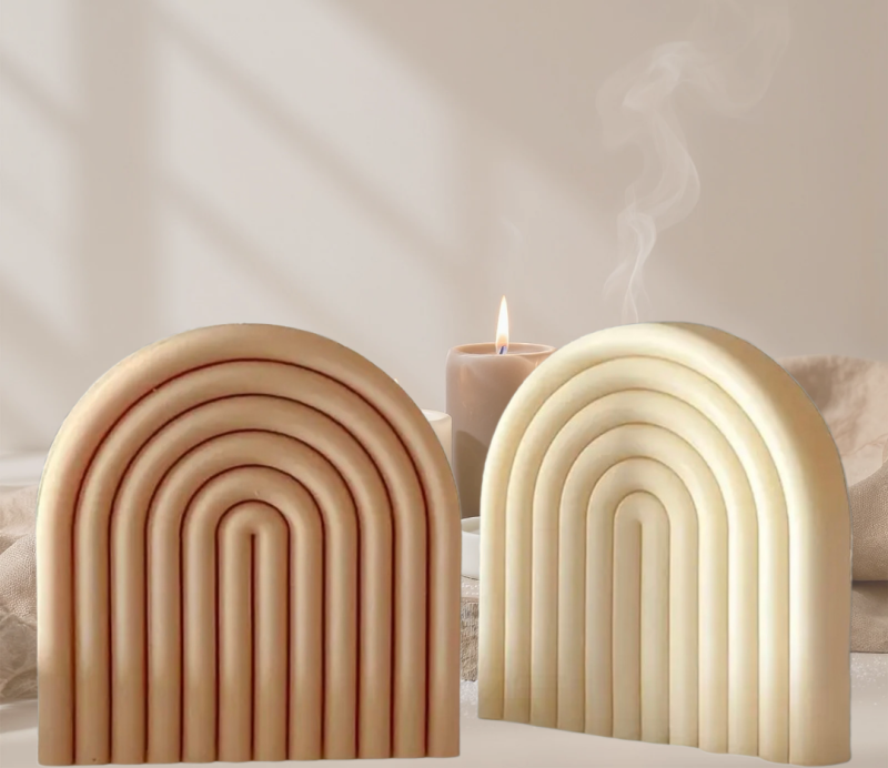 Vela decorativa "Arco iris"